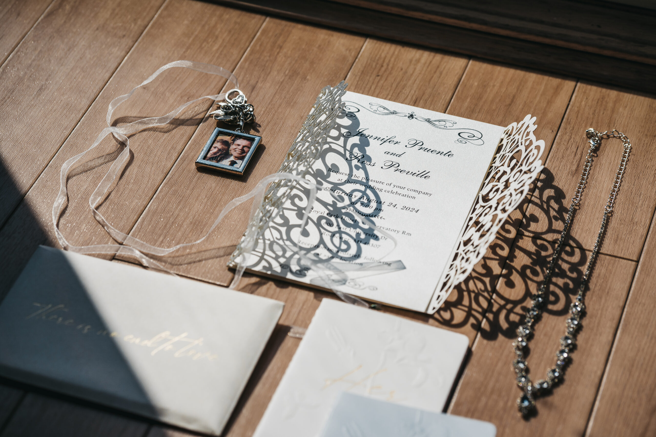 Detail photos during their wedding day.