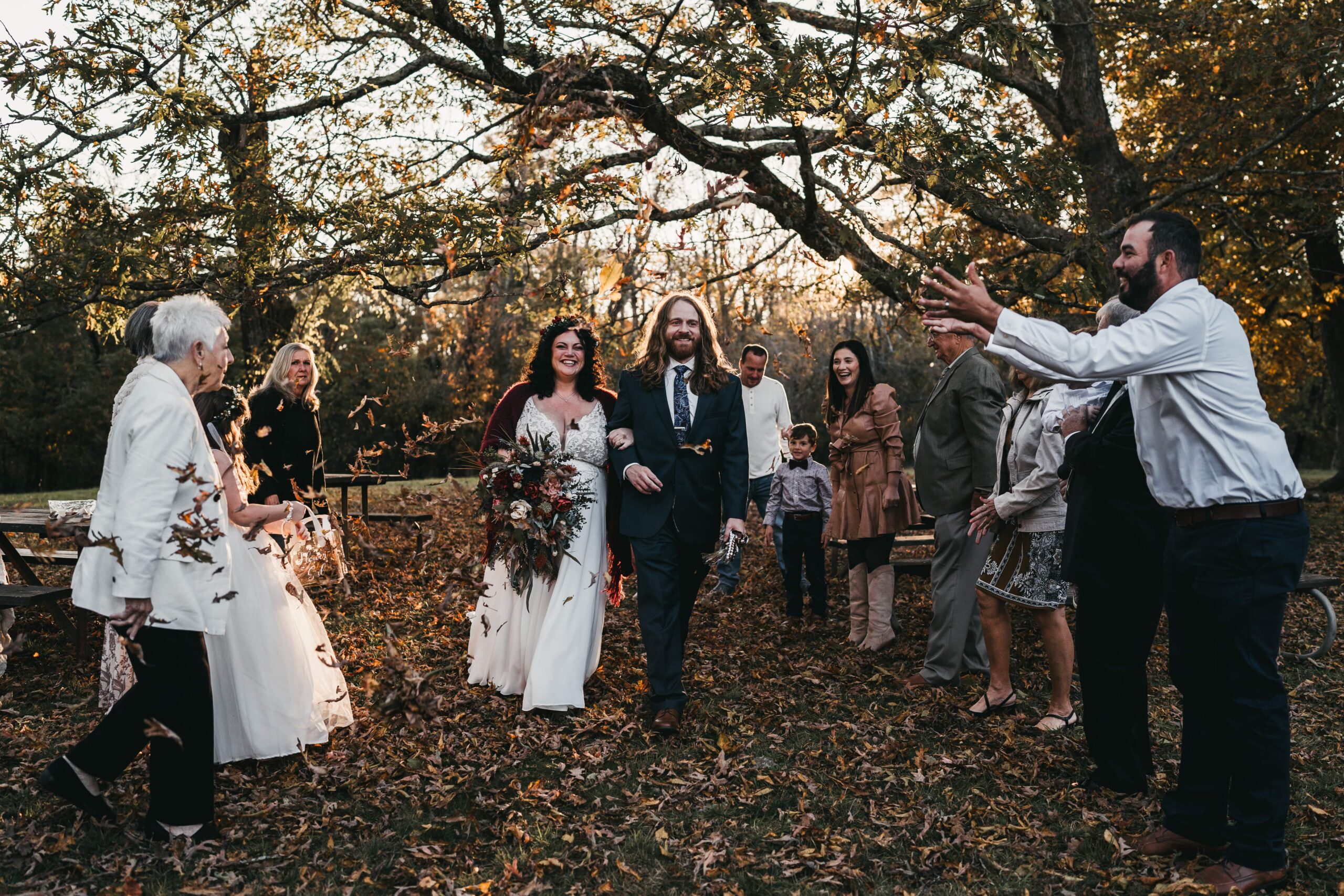 Wedding ceremony in Shenandoah National Park