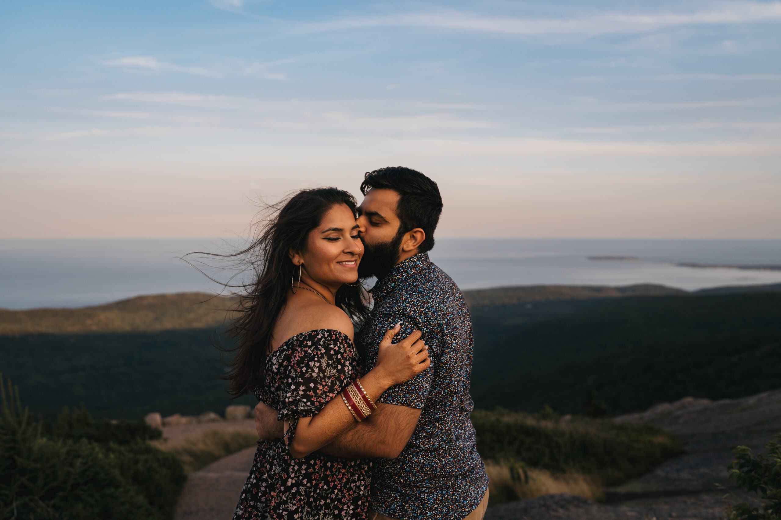Cadillac Mountain Adventure session in Acadia National Park.