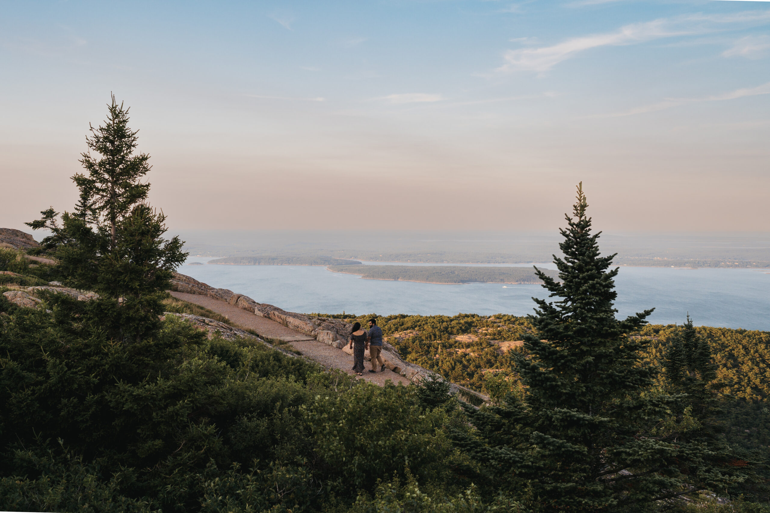 Panoramic views at Cadillac Mountain