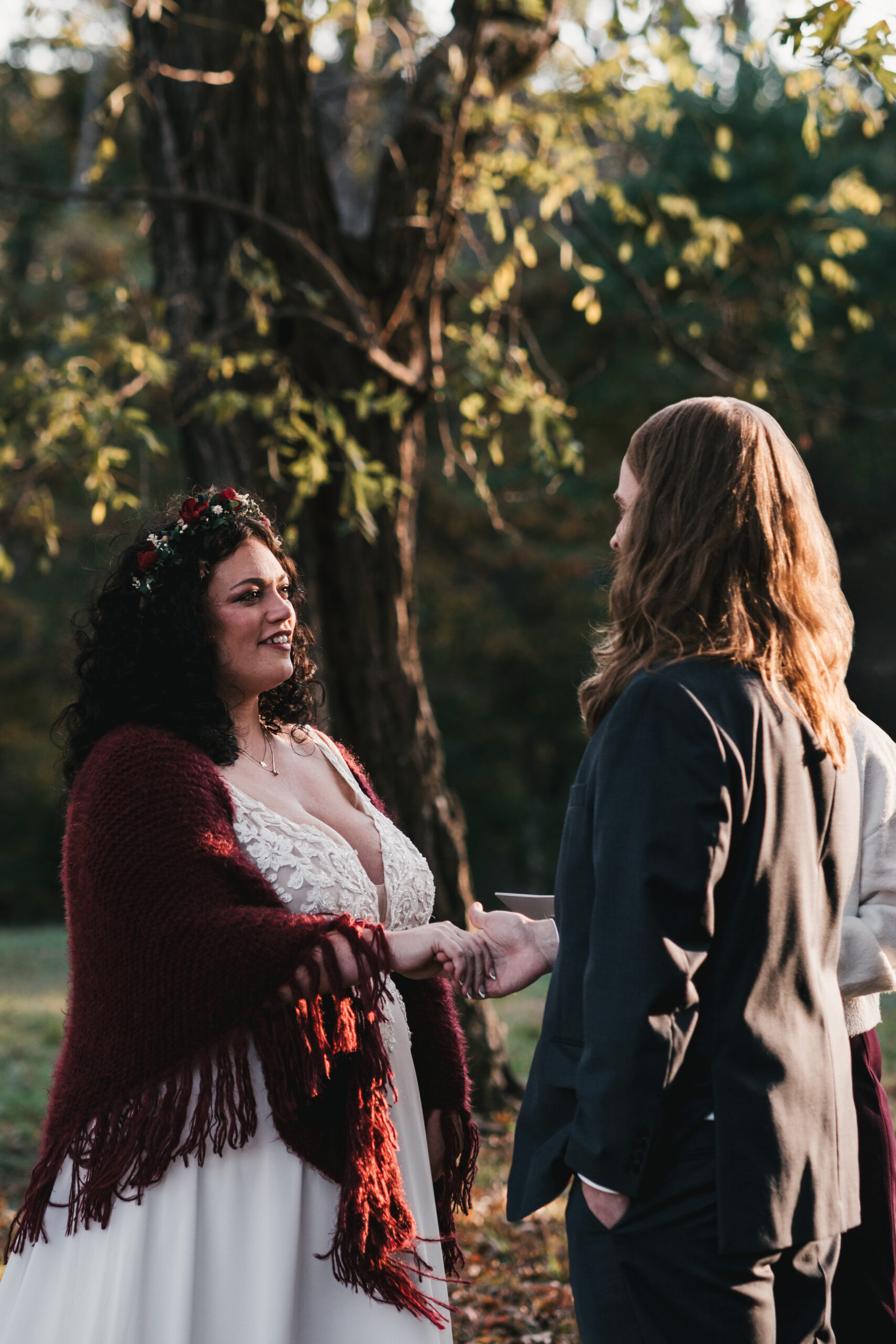 Wedding ceremony in Shenandoah National Park
