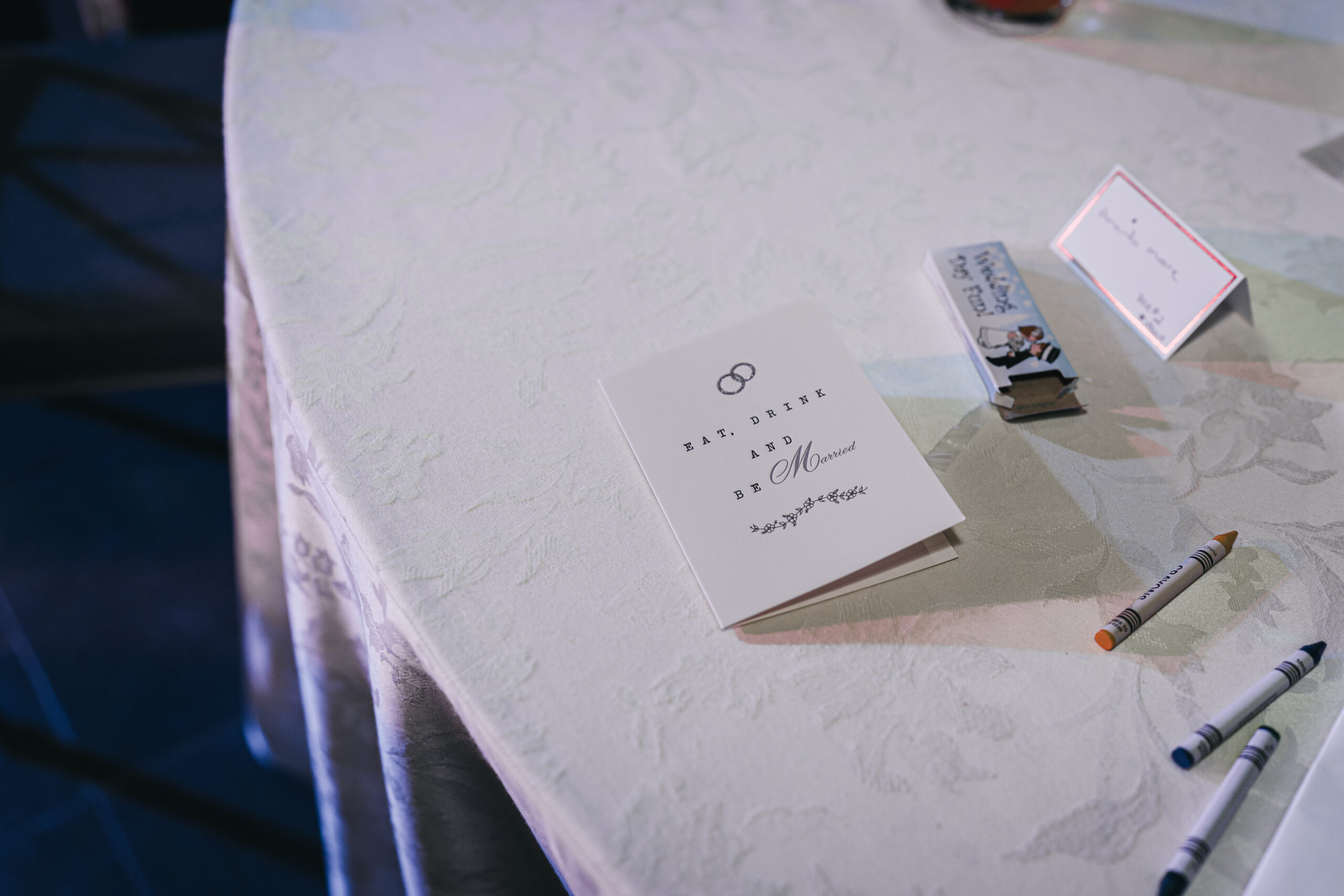 Detail shot of wedding gift.