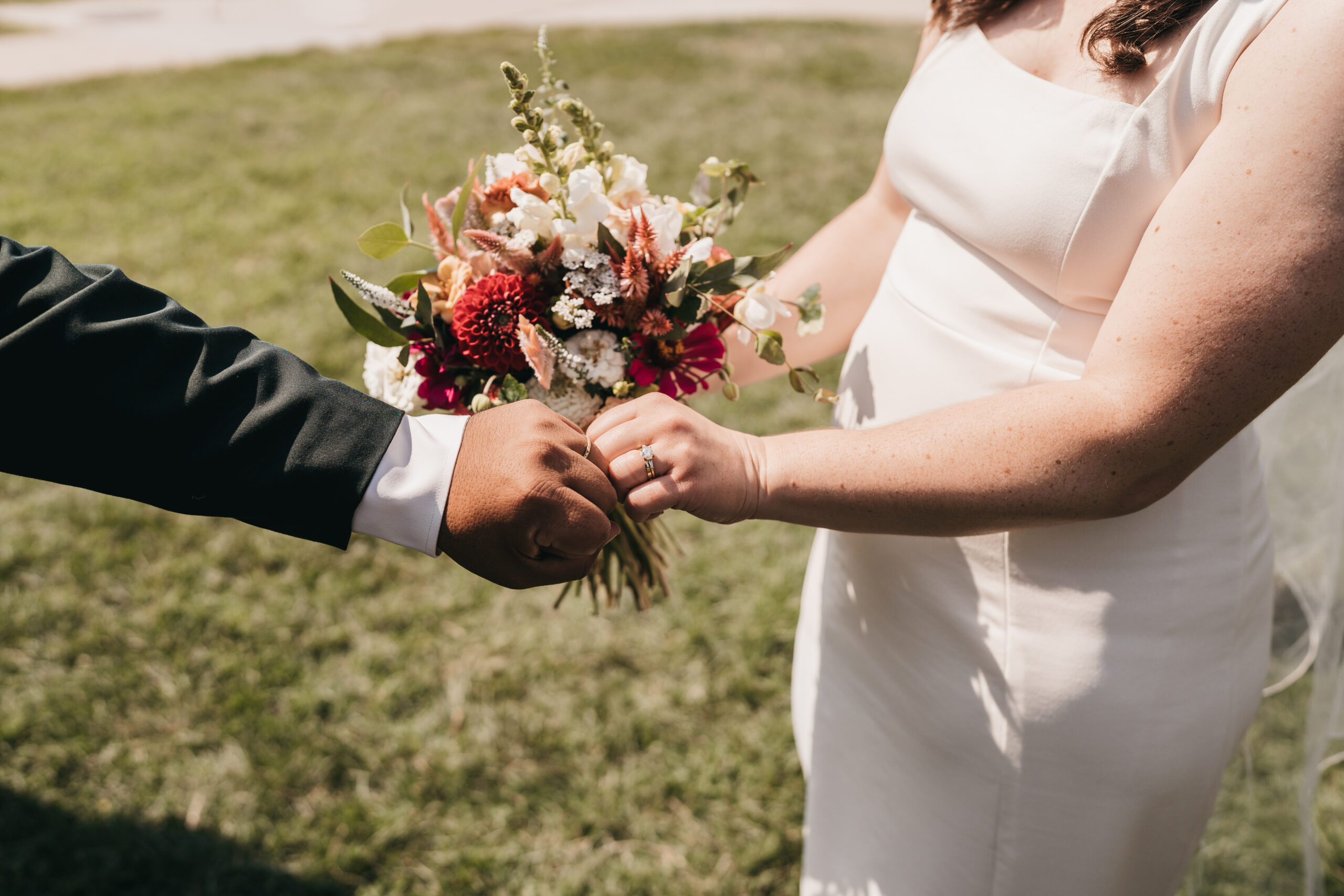 Detail shots of wedding rings