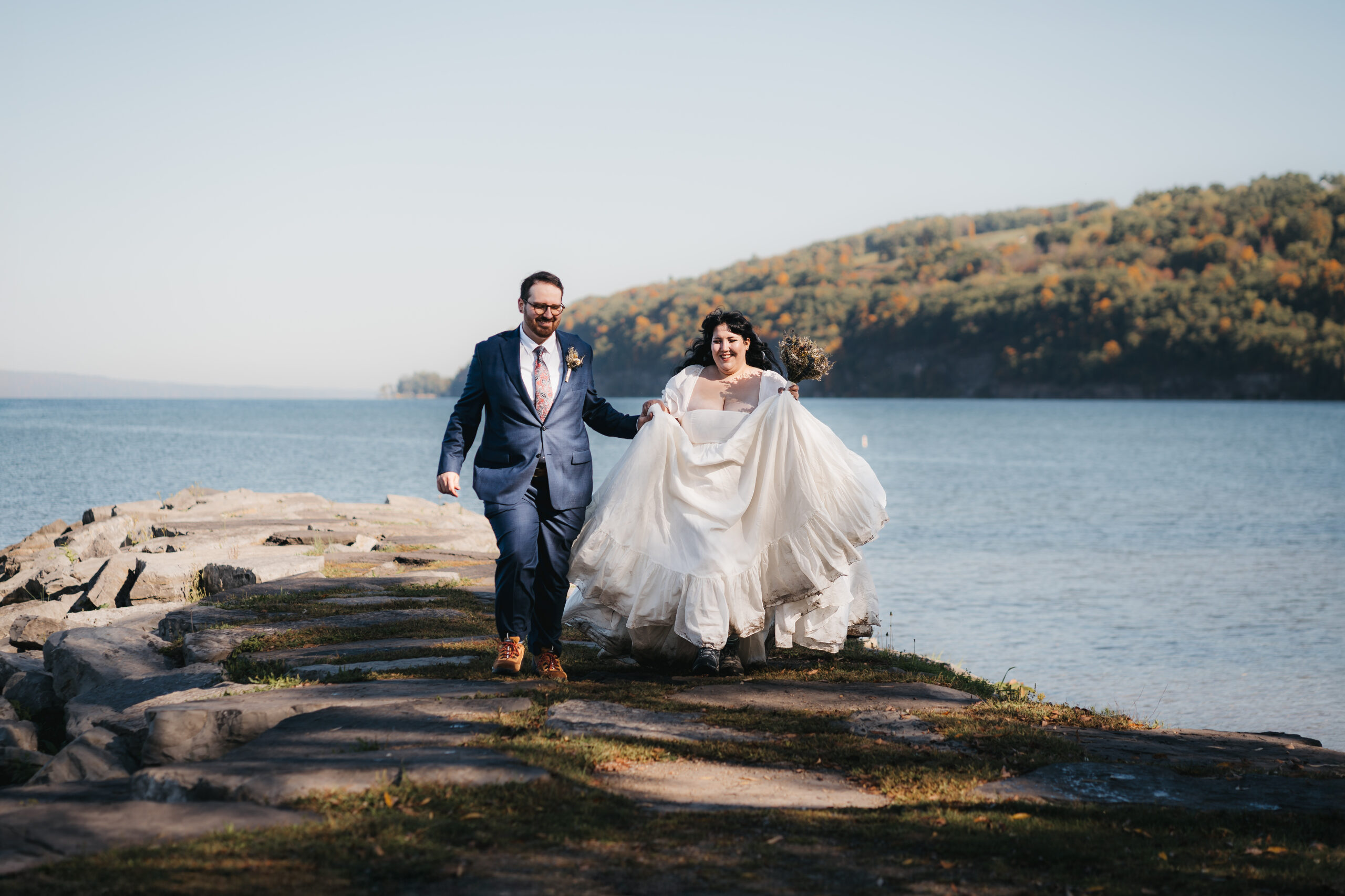 Romantic Seneca Lake portraits.